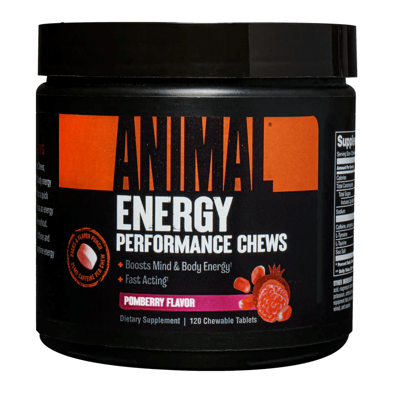 Animal Energy Performance Chews 120 Tabs