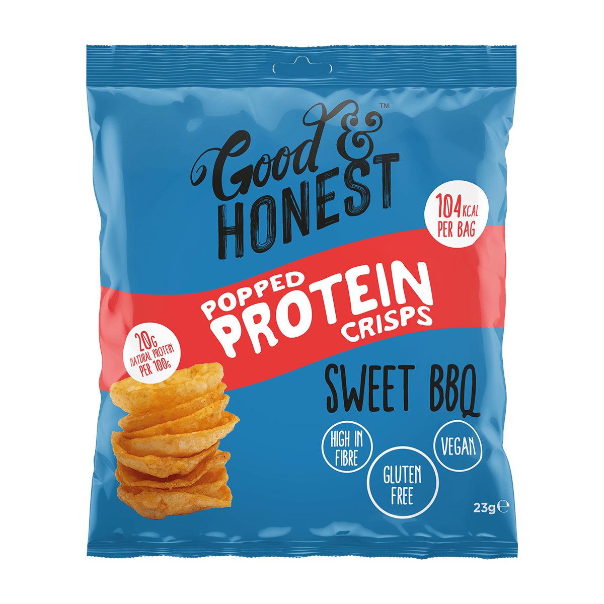 Good & Honest Popped Protein Crisps 24X23G