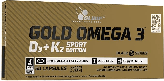 Olimp Sport Nutrition Gold Omega 3 D3+K2 60 Caps