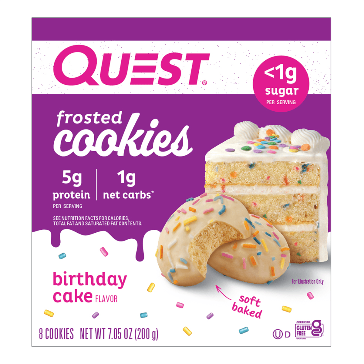 Quest Nutrition Frosted Cookies 8X25G