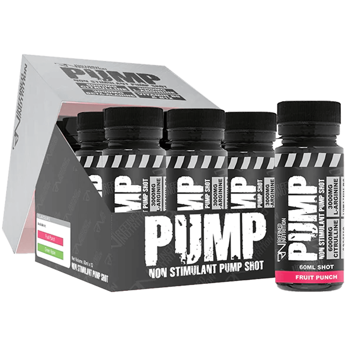 Refined-Nutrition-Pump-Pre-Workout-Shots-12X60Ml