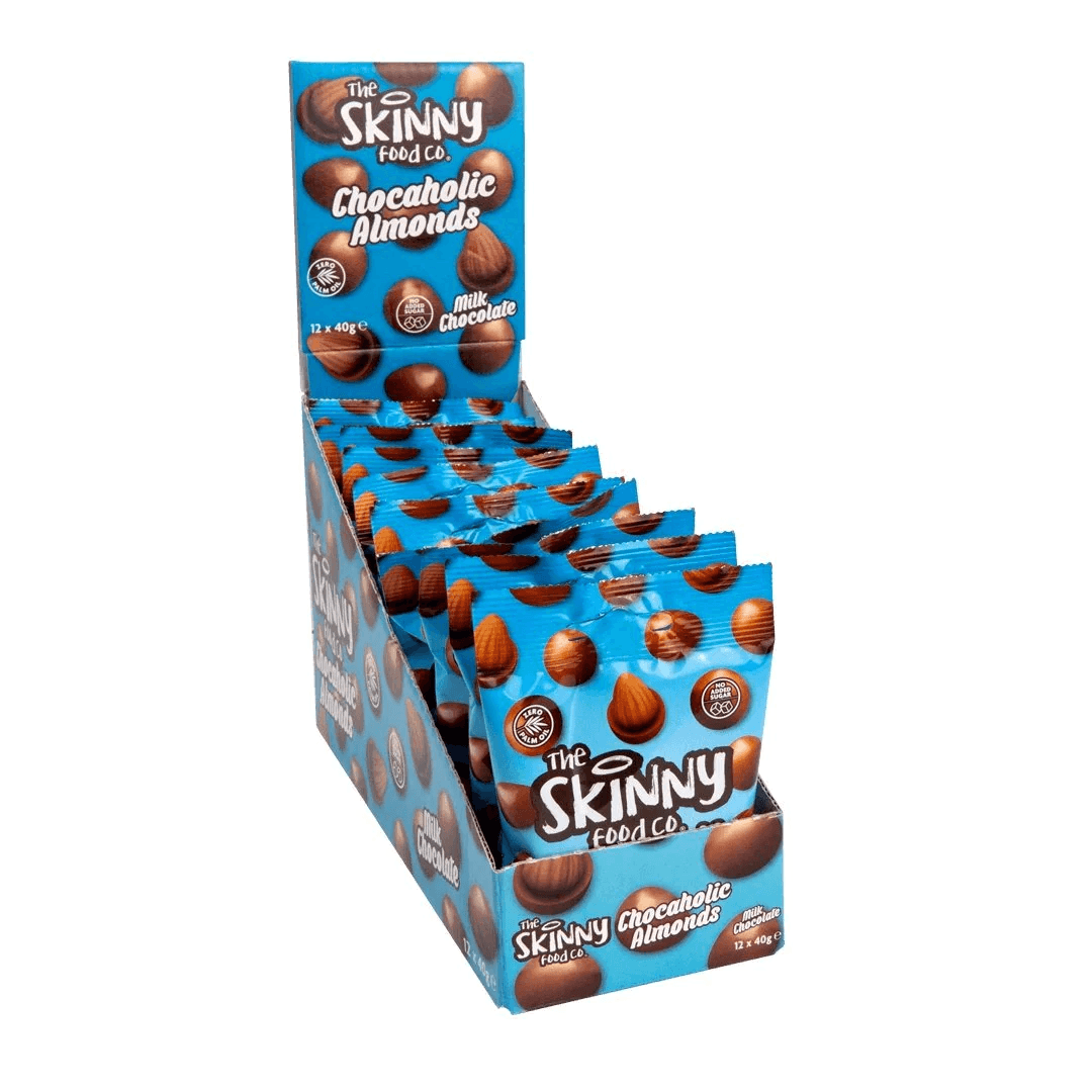 The Skinny Food Co Chocaholic Almonds 12X40G