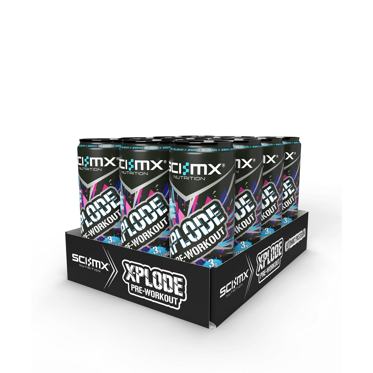 Sci-Mx X-Plode Pre-Workout Energy Drink 12X330Ml