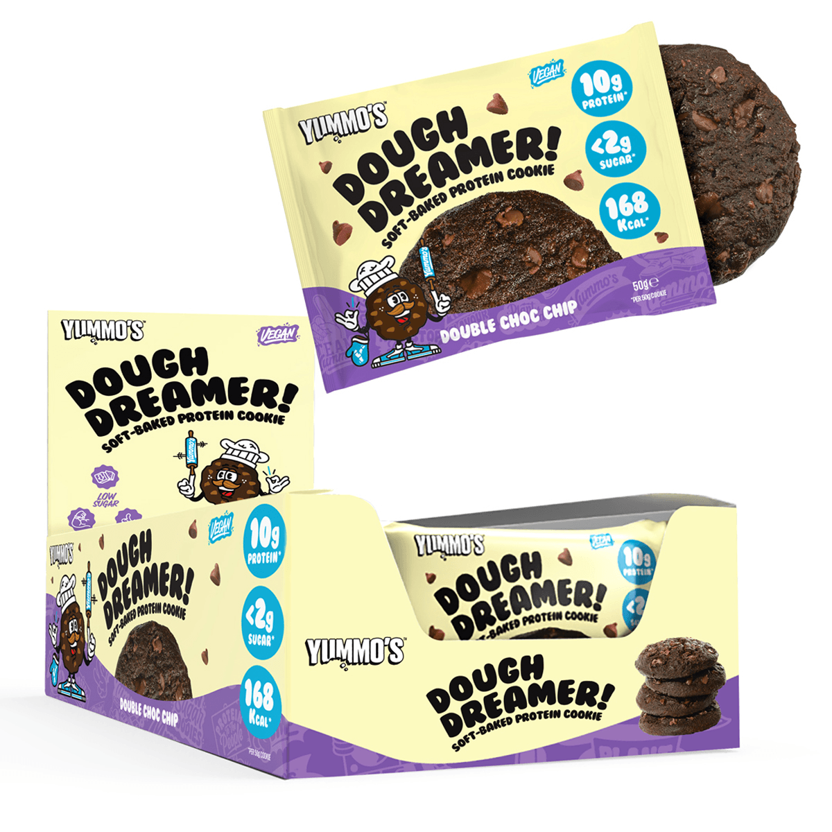Yummo'S Dough Dreamer! Vegan Protein Cookie 12X50G
