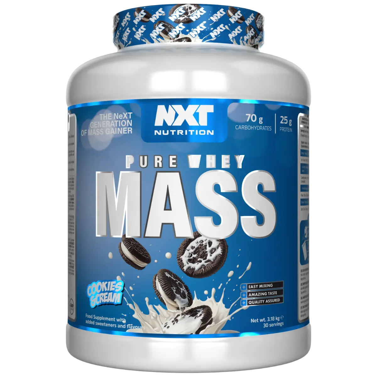 Image of NXT Nutrition NXT Pure Whey Mass 3.18kg Banana Milkshake